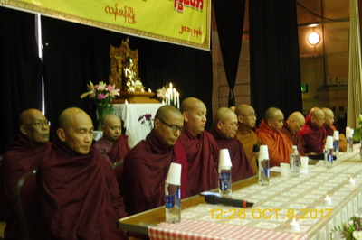 29th Kahtina Ceremony of Tisarana Vihara on Sunday, 8 October 2017.